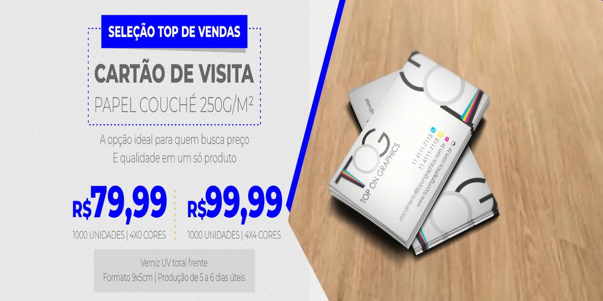 Cartões de visita São Paulo