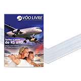 *FOLDERS E FOLHETOS 14x10 cm• Couchê 80g• Sem Verniz• 10.000 un.