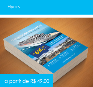 Flyers a partir de R$ 49,00 Gráfica Top On Graphics