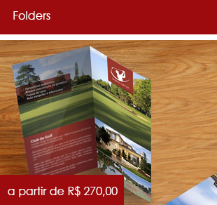 Folders a partir de R$ 270,00 Gráfica Top On Graphics