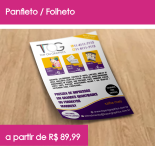 Panfletos a partir de R$ 160,00 Gráfica Top On Graphics
