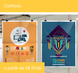 Cartazes a partir de R$ 99,00 Gráfica Top On Graphics